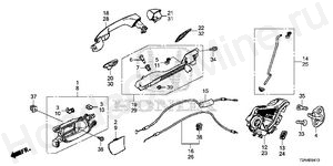 REAR DOOR LOCKS - OUTER HANDLE REAR DOOR LOCKS - OUTER HANDLE