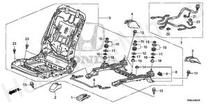 FRONT SEAT COMPONENTS (R.) (KA/KC) FRONT SEAT COMPONENTS (R.) (KA/KC)