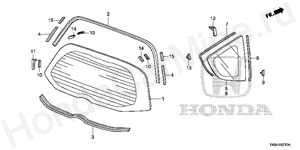 REAR WINDSHIELD - QUARTER GLASS REAR WINDSHIELD - QUARTER GLASS