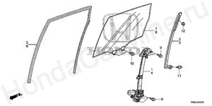 REAR DOOR GLASS - REGULATOR REAR DOOR GLASS - REGULATOR