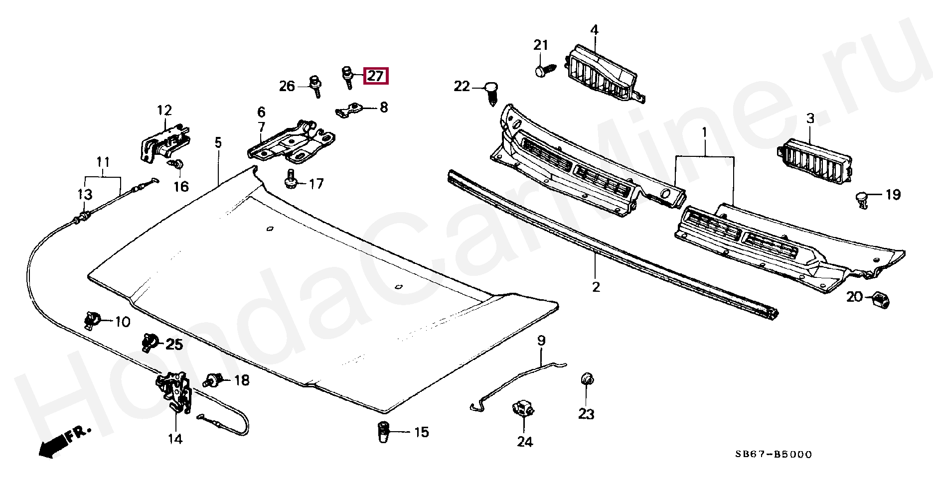 Купить Капот Хонда Шаттл
