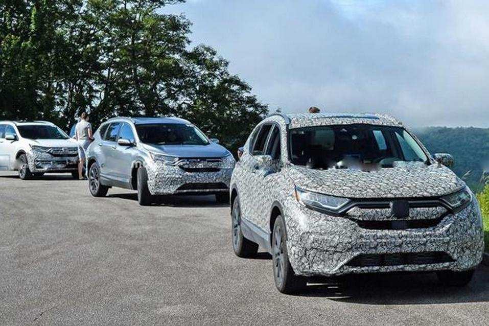 Honda CR-V 2020 на тестах