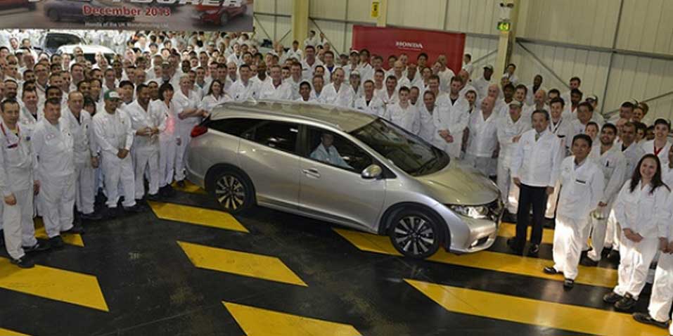 Honda Civic Tourer Первый Civic Tourer сошел с конвейера