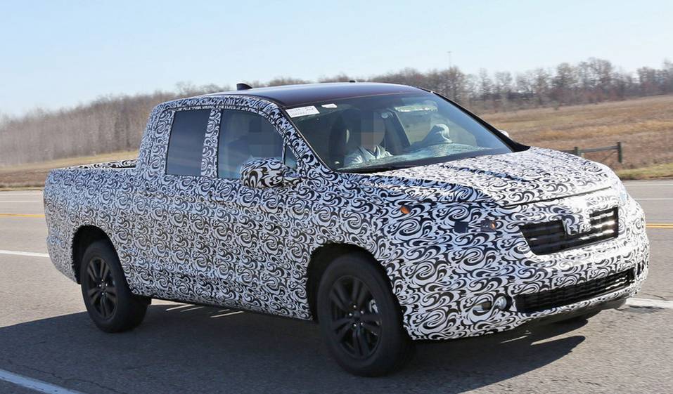 Пикап Honda Ridgeline 2017 Новое поколение Honda Ridgeline на испытаниях